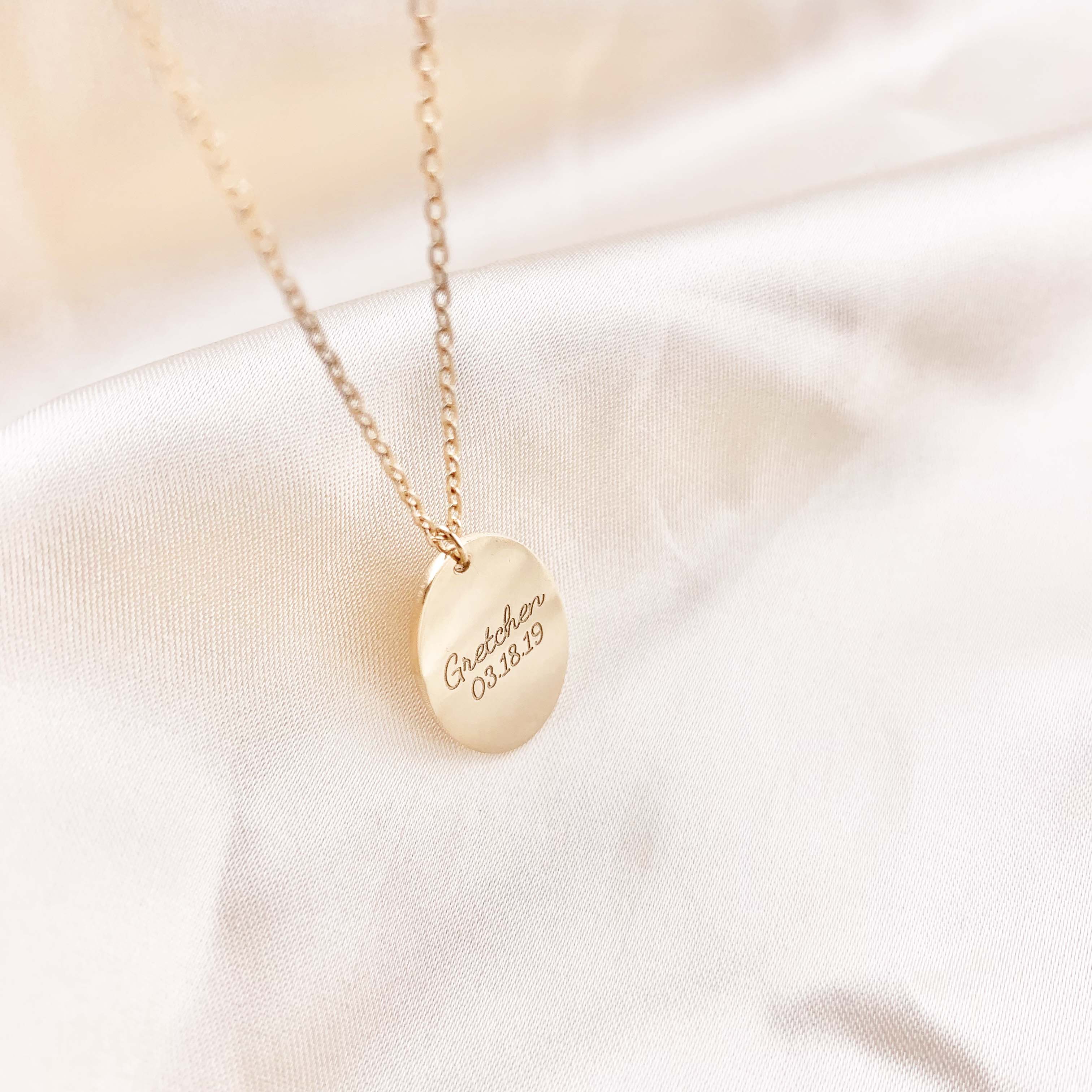 Oval fingerprint Necklace