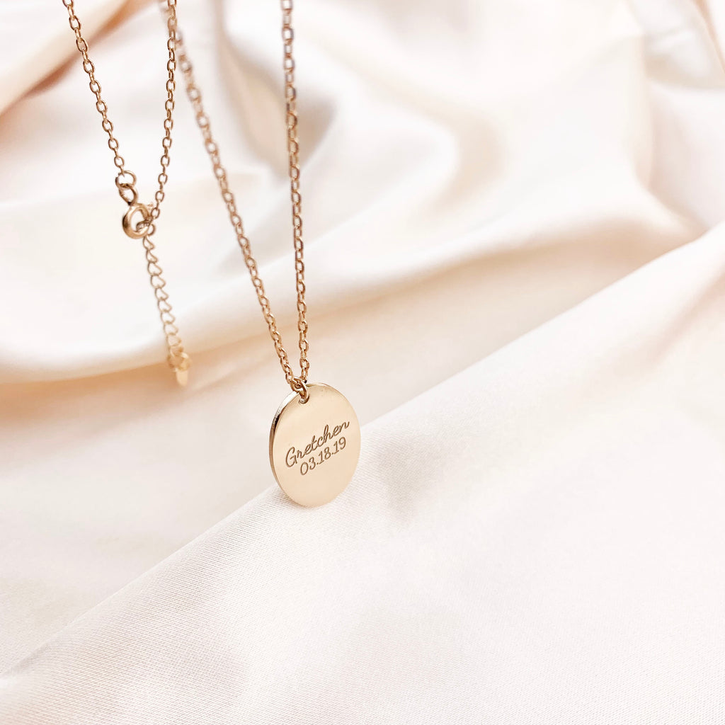 Oval fingerprint Necklace